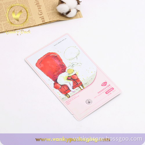 Cosmetic Aluminum Foil Facial Mask Plastic Bag